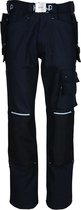 Pantalon de travail Havep 8730 noir / noir / gris argenté taille 52