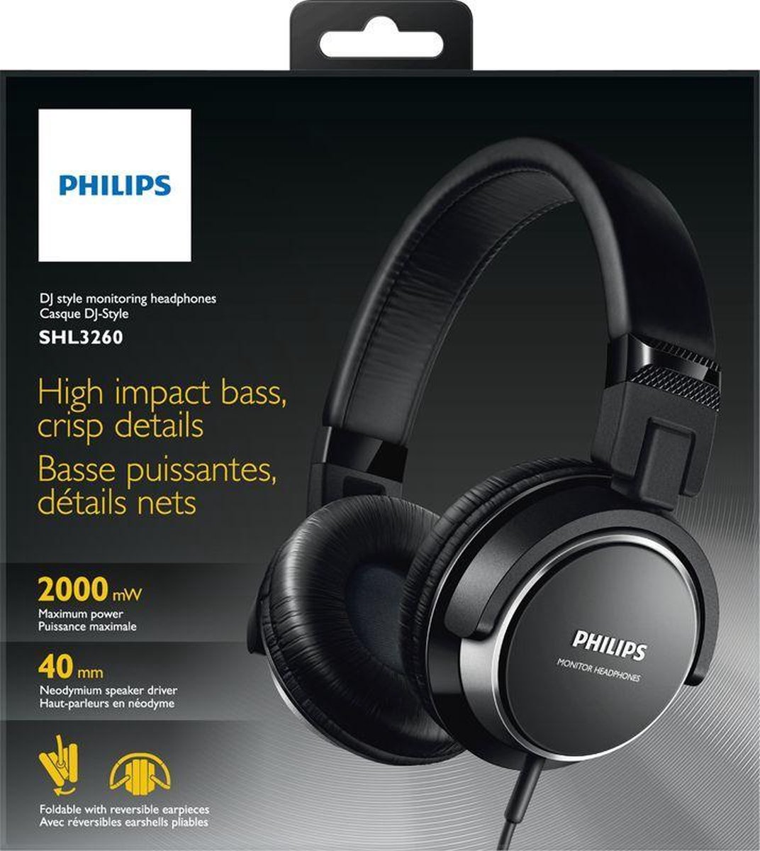 Philips SHL3260 - On-ear koptelefoon - Zwart | bol.com