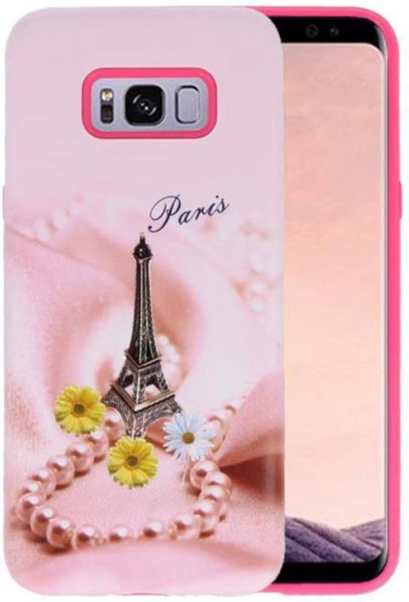 3D Print Hard Case - Hoesje Geschikt voor Samsung Galaxy S8 Plus Paris