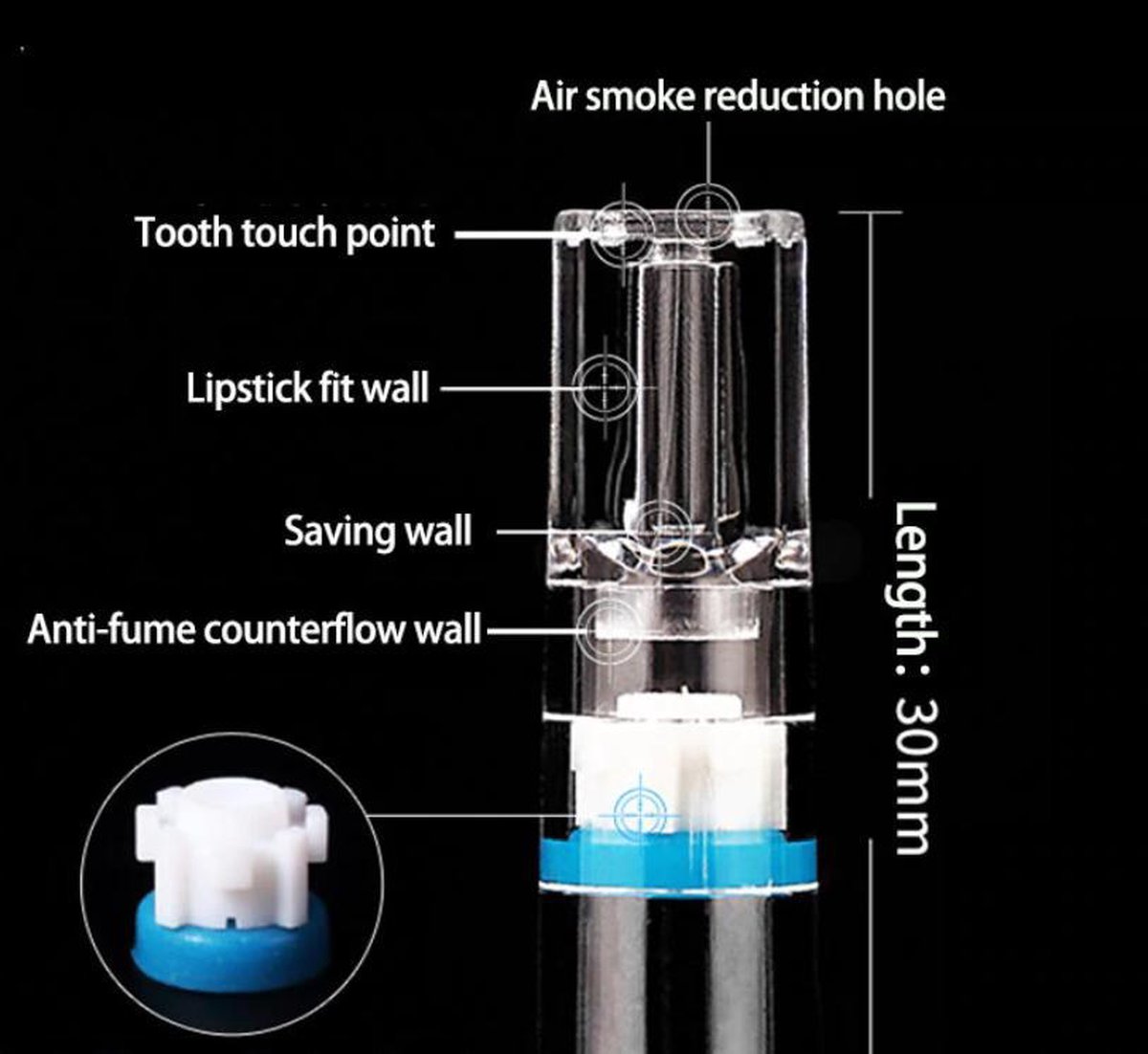 Anti-teer Sigaret Filter – Sigaretten filter - Het filter dat roken minder  schadelijk... | bol.com