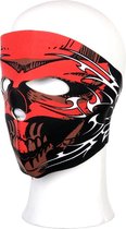 Biker Mask Neoprene full face red skull