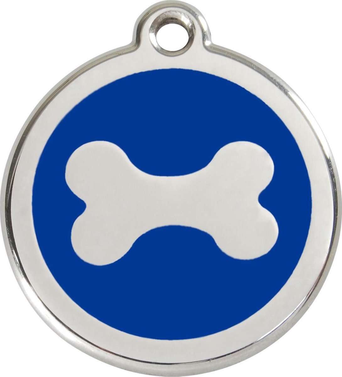 Bol.com Red Dingo Hondenpenning 30 mm bot donkerblauw aanbieding