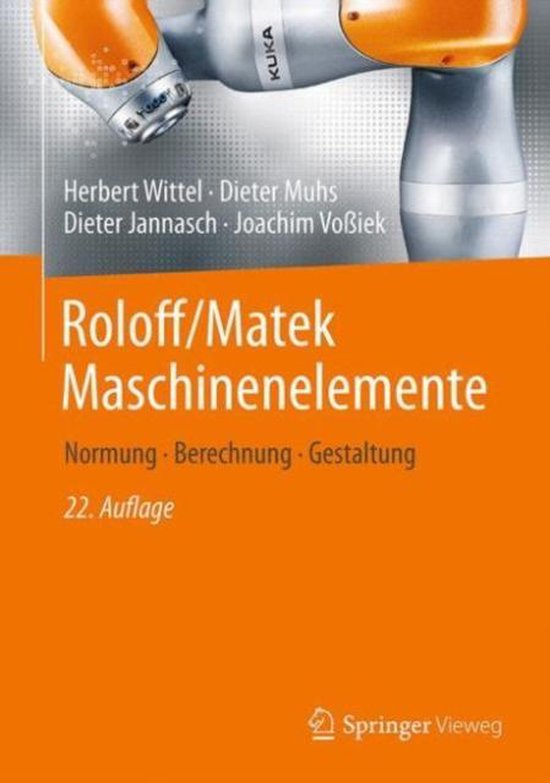 Roloff/Matek Maschinenelemente - cover
