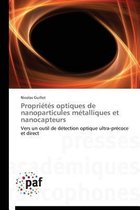 Propri t s Optiques de Nanoparticules M talliques Et Nanocapteurs