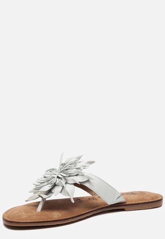 Tamaris white slippers - Women´s shoes • Differenta.com