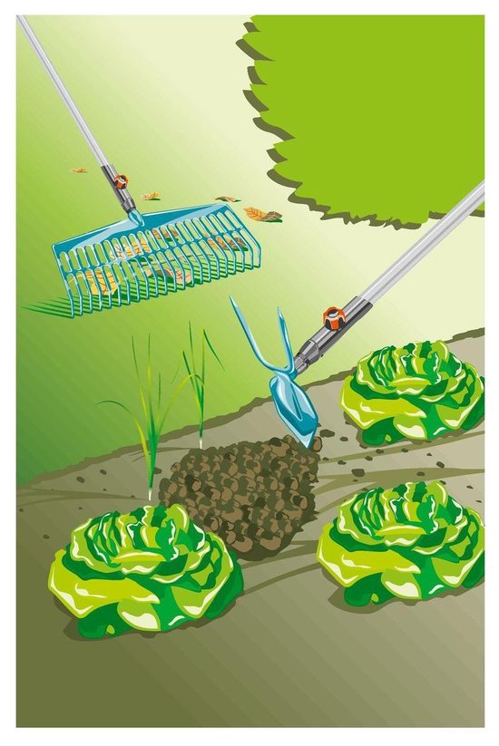 CS tuinhak hartvormig 2 tanden 7cm br van Esschert Design — afbeelding 3