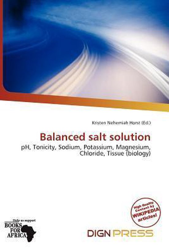 Balanced Salt Solution 9786139892785 Boeken bol
