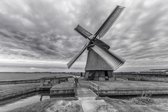 Photo sur toile, moulin Zwart Wit (120x80cm)