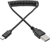 Tripp-Lite U050-003-COIL USB 2.0 A to Micro-B Coiled Cable (M/M), 3 ft. TrippLite
