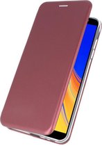 Slim Folio Case voor Samsung Galaxy J4 Plus Bordeaux Rood