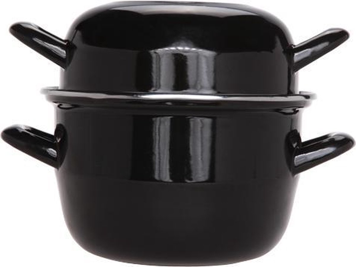 Cosy&Trendy Mosselpan - Ø 18 cm - 12 kg - 2L8 - Zwart