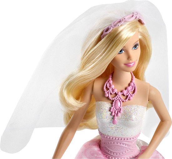 Zo veel Vertrouwen Verspilling Barbie Bruid met Roze Jurk en Boeket - Barbie Pop | bol.com
