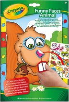 Kleur- en Stickerboek Grappige Gezichten (2 ass.)