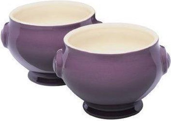 Le Creuset Soepkommen Kersenrood 2 Stuks – Aardewerk 0,6L