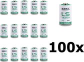 100 Stuks - SAFT LS14250 / 1/2AA Lithium batterij 3.6V