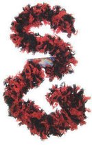 Boa sjaal zwart / rood