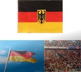 Duitsland Vlag - Duitse Wapen Vlag Met Adelaar - Flag Deutschland - 90 x 150 cm