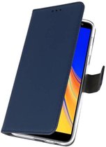 Booktype Telefoonhoesjes - Bookcase Hoesje - Wallet Case -  Geschikt voor Samsung Galaxy J4 Plus - Navy