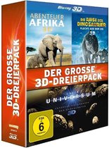 Der große 3D-Dreierpack - Abenteuer Afrika 3D / Die Reise der Dinosaurier 3D / Unser Universum 3D -  Die sieben Wunder unseres Sonnensystems