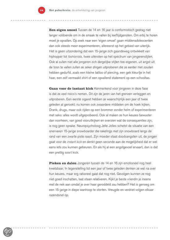 Puberbrein binnenstebuiten