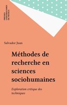 Méthodes de recherche en sciences sociohumaines