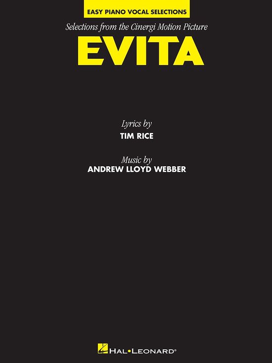 Evita (Songbook) - cover