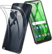 HB Hoesje Geschikt voor Motorola Moto G7 & G7 Plus - Siliconen Back Cover - Transparant