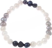 Bracelet de perles d'eau douce Pearl Trio White Gris Blue - blanc gris bleu - Zhen Zhu