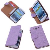 BestCases Antiek Pink Samsung Galaxy S3 Neo Echt Leer Wallet Case Hoesje