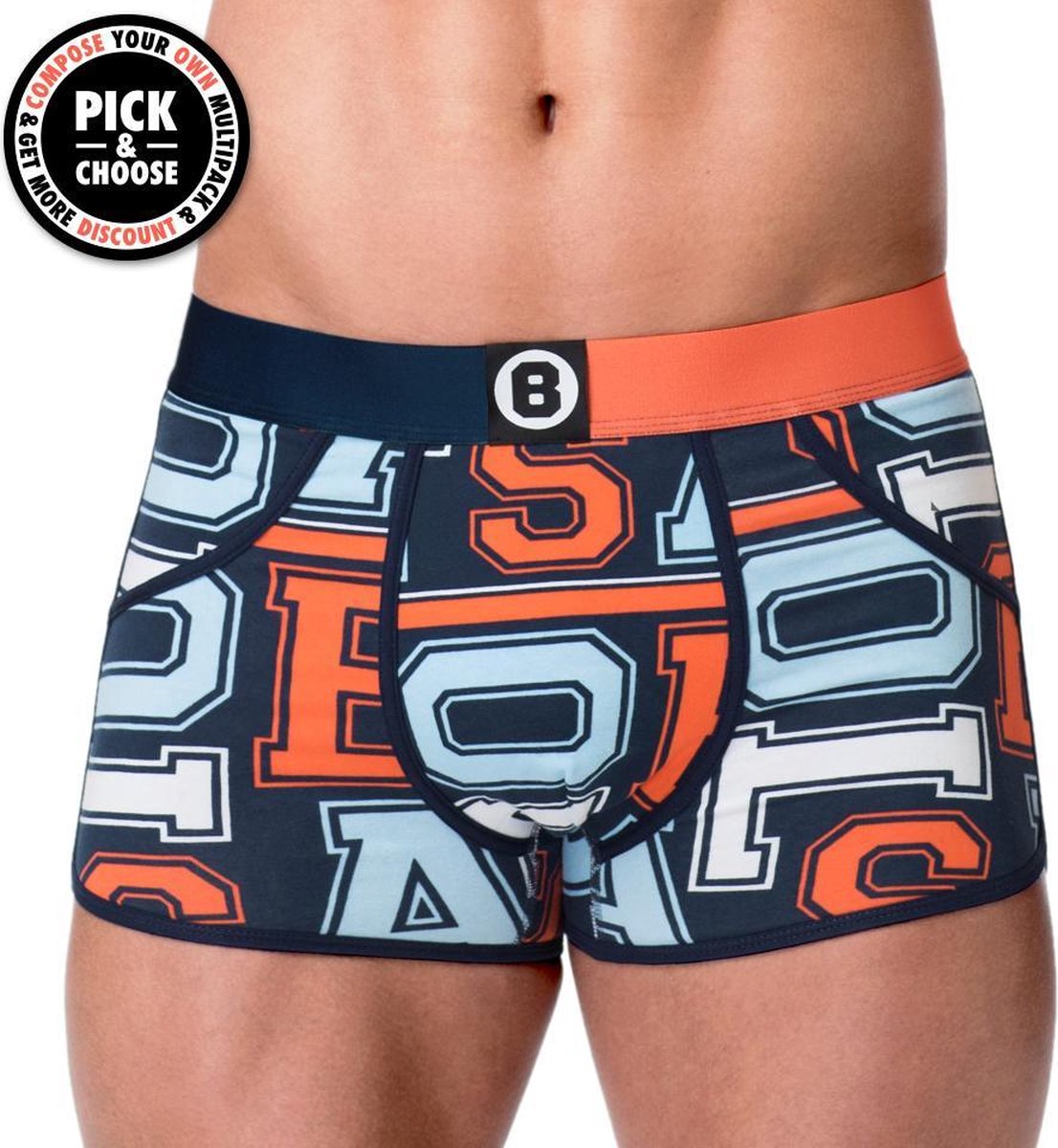 Bolas Boxershort Short Varsity Blauw - Heren MAAT XXL