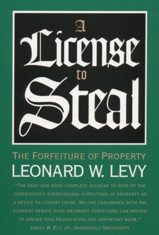 A License to Steal - cover