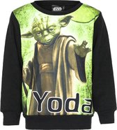 Star Wars sweater - Yoda - Groen met zwart - maat 116 cm - 6 jaar