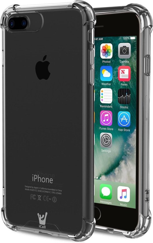 Hoesje Transparant voor Apple iPhone 8 Plus, iPhone 8 Plus Siliconen Shock  Proof... | bol.com