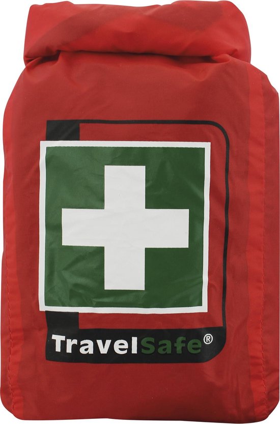 Travelsafe 43-delige EHBO-set Globe Waterproof rood
