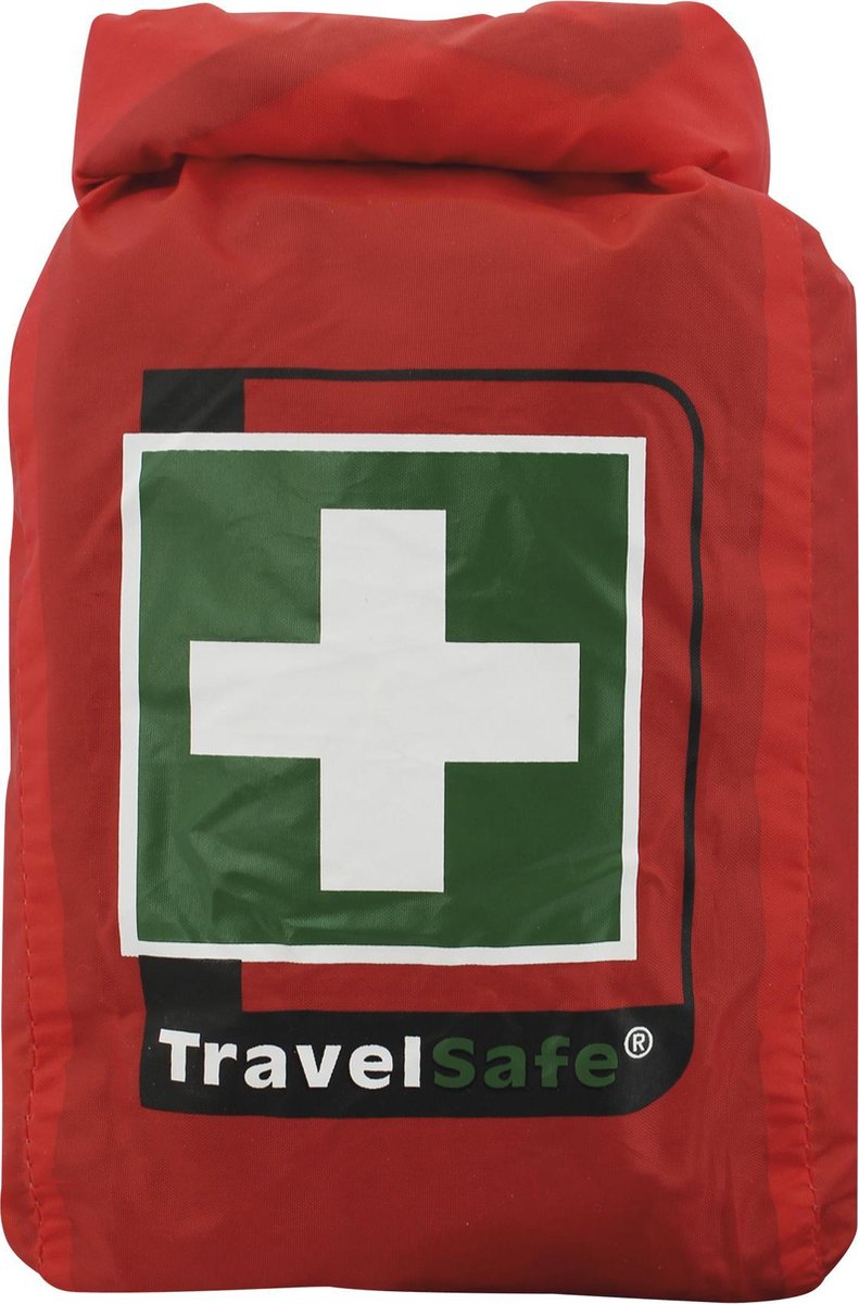 Goedkoopste Travelsafe 43-delige EHBO-set Globe Waterproof rood