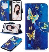 Goud vlinder agenda book case hoesje Huawei P Smart (2019) / Honor 10 Lite