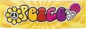 8 stuks: Polyester banner - Peace - 74x220cm