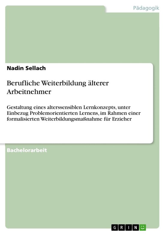 Berufliche Weiterbildung älterer Arbeitnehmer - cover