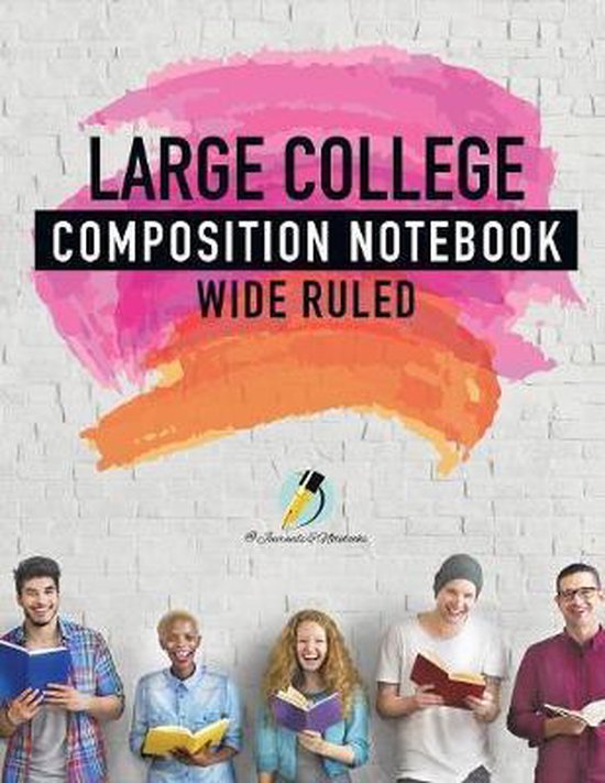 Large College Composition Notebook Wide Ruled - cover
