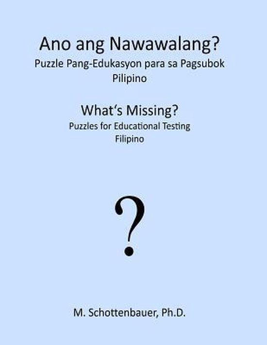 What's Missing? Puzzles for Educational Testing - cover