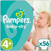 Pampers Baby Dry Jumbo Pack Maat 4+ - 56 stuks