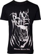 Black Panther - Metal Tee Inspired T-shirt - L