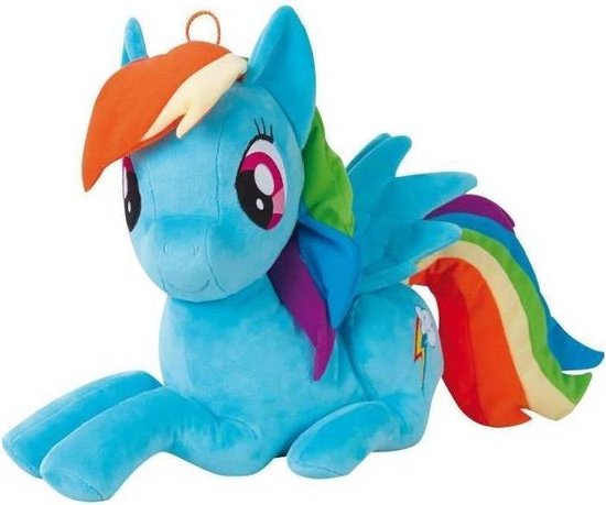 Contour Uitgang Verborgen My little Pony Rainbow Dash - Knuffel - 37 cm - Blauw | bol.com