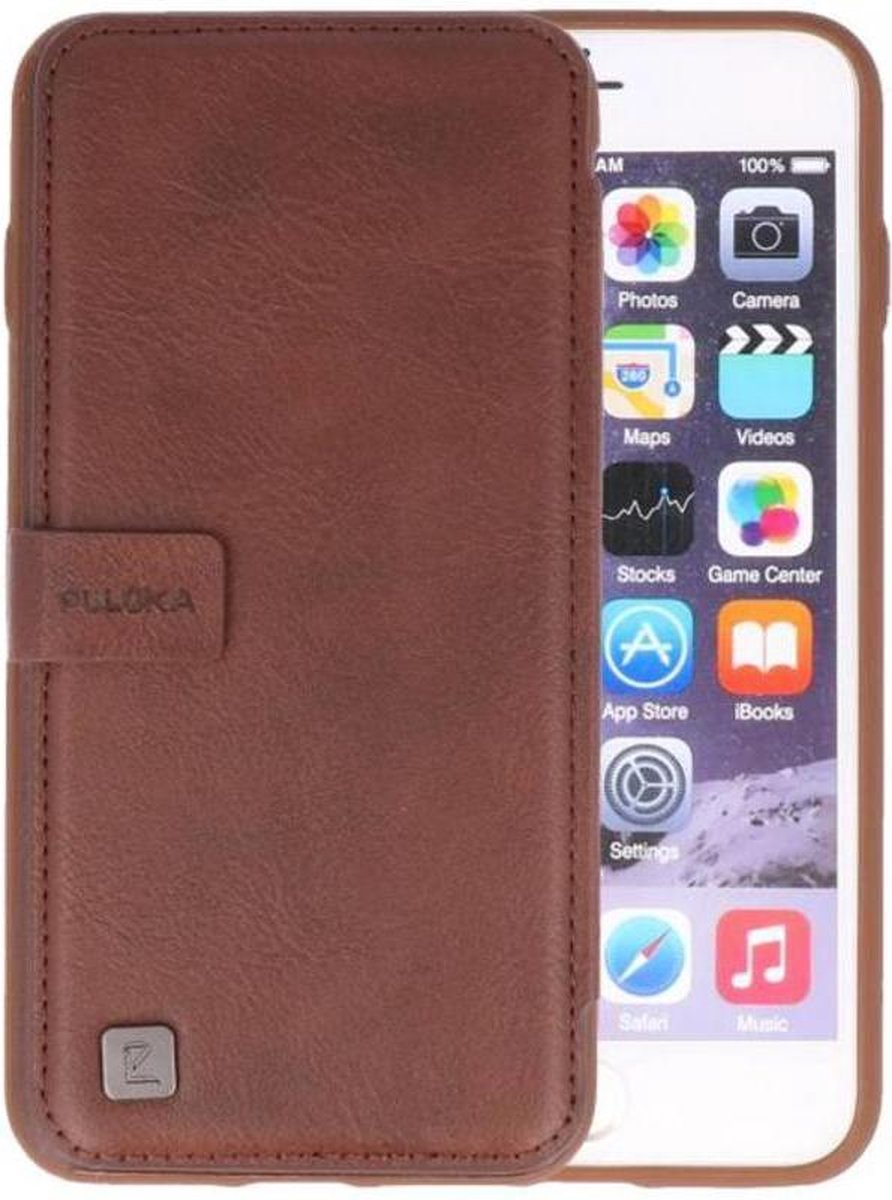 Mocca Back Cover Book Design Hoesje voor Apple iPhone 6 Plus / 6s Plus