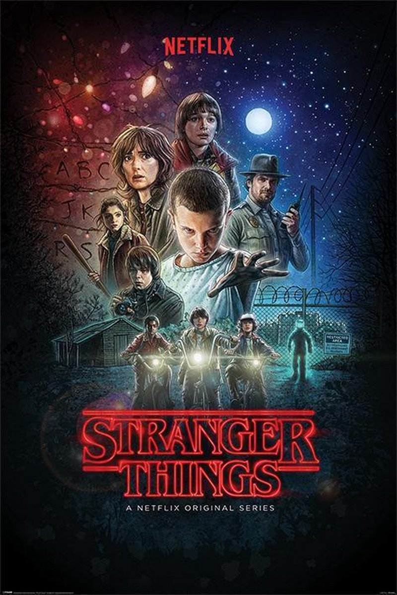 Stranger Things Poster - Netflix - Eleven - seizoen 1 - Dustin - Mike - 61  x 91,5 cm | bol.com