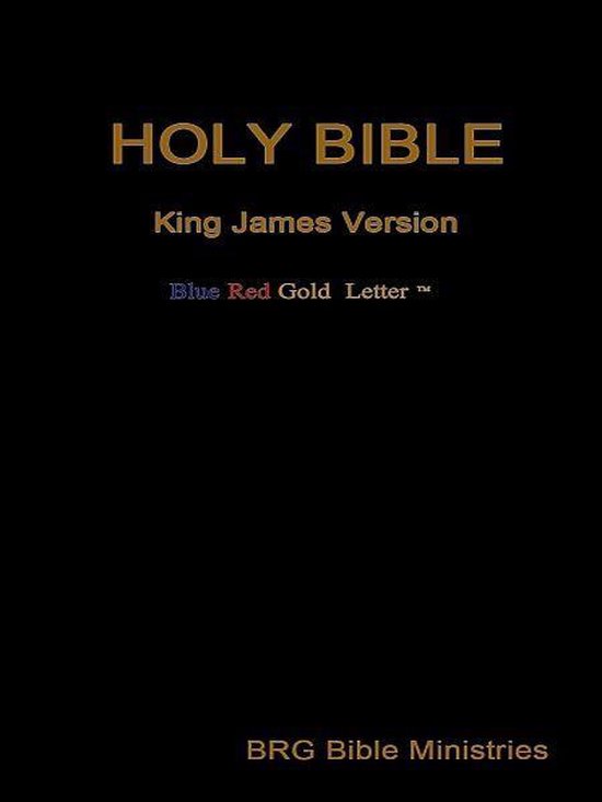 Holy Bible. Blue, Red and Gold Letter (ebook), Brg Bible Ministries ...