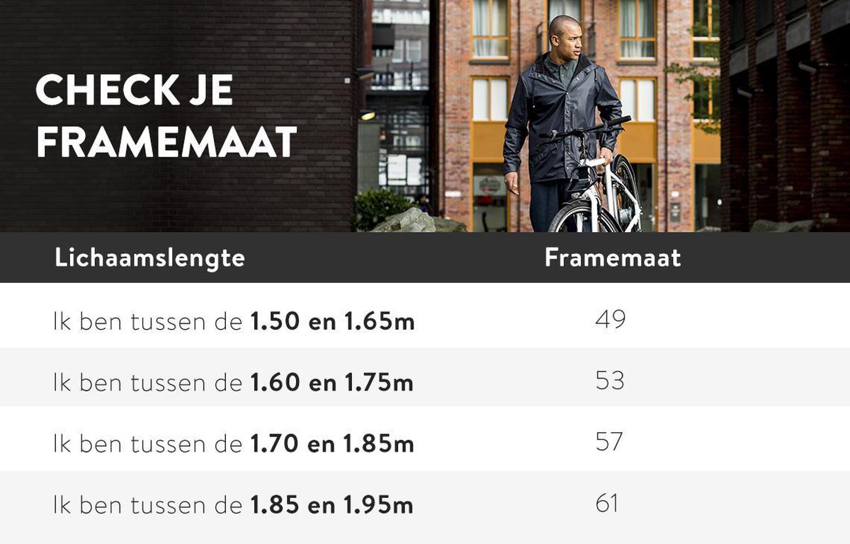 Union Curb - Stadsfiets - Heren - 57cm - Zwart | bol.com