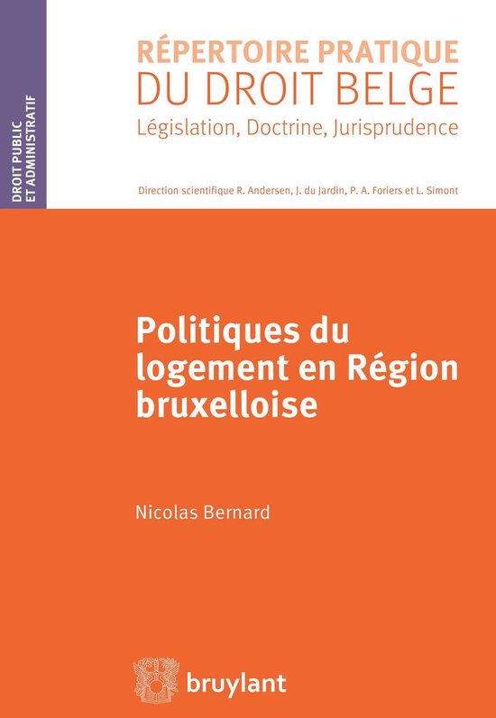 Répertoire pratique du droit belge - Politiques du logement ... - cover