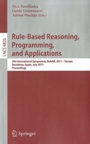 Rule-Based Reasoning, Programming, and Applications