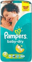 Pampers Baby-dry luiers mat 3 (4-9 kg) - 60 stuks